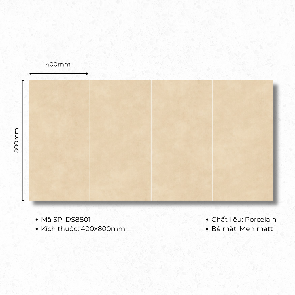 Gạch ốp lát Porcelain  400x800 mã DS8801
