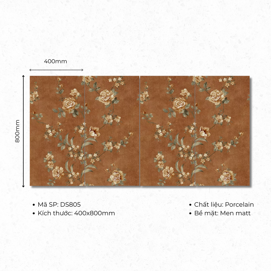 Gạch ốp lát Porcelain 400x800 mã DS805