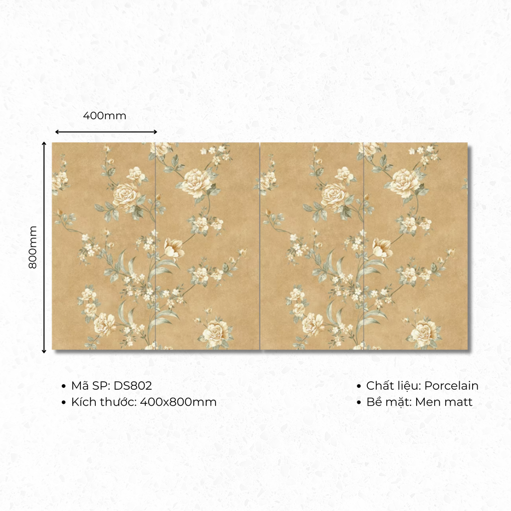 Gạch ốp lát Porcelain 400x800 mã DS802