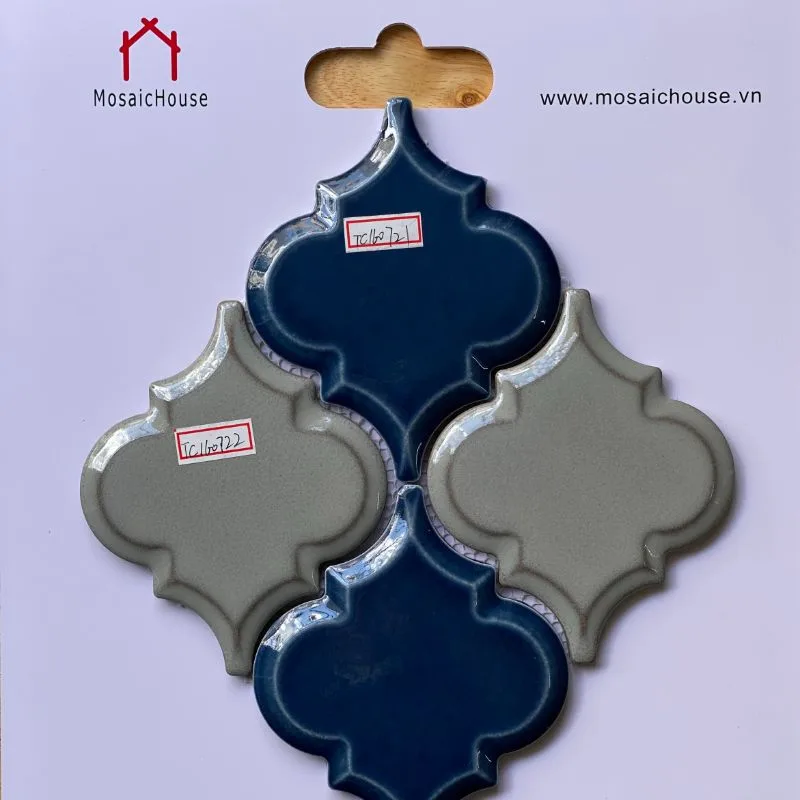 [DSC-2607-25895] Mosaic Lồng Đèn Màu Xám Xanh Dương