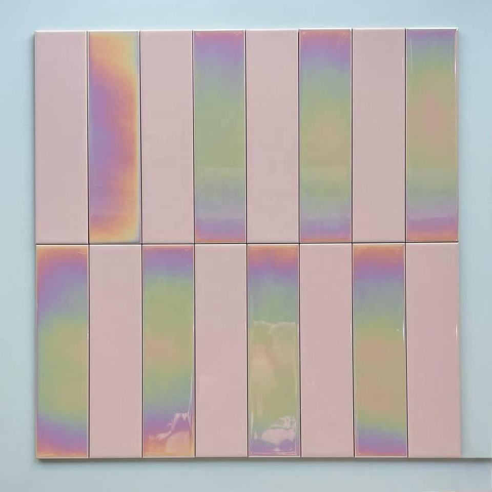 [DSC-2607-88660] Gạch Mosaic 3D Iridescence Rainbow 65x265mm SYF YO151 - Gạch Tường Hiện Đại