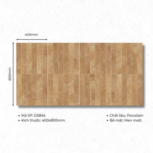 [DS834] Gạch ốp lát Porcelain  400x800 mã DS834