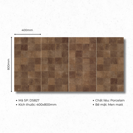 [DS827] Gạch ốp lát Porcelain  400x800 mã DS827