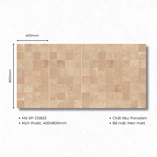 [DS823] Gạch ốp lát Porcelain 400x800 mã DS823