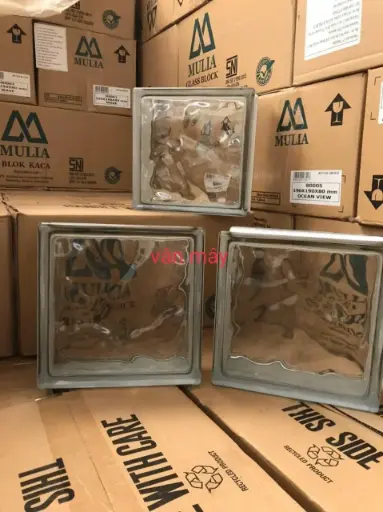 Gạch kính Vân mây KT 190x190x80mm