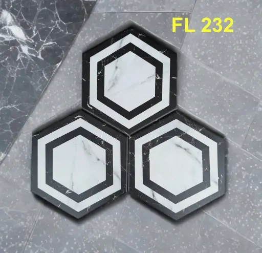 Gạch bông lục giác KT 200x230x115mm mã FL 232